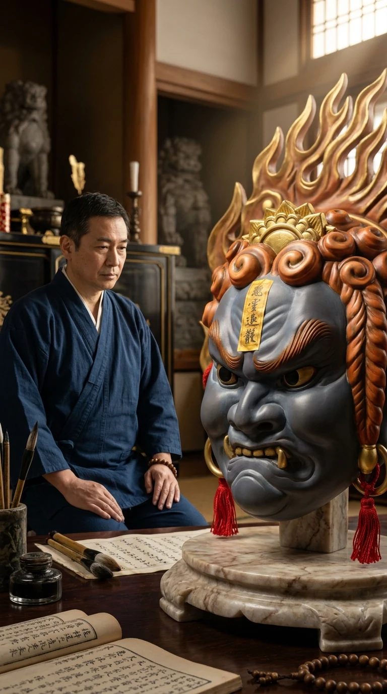 Acala Fudo Myoo Mask