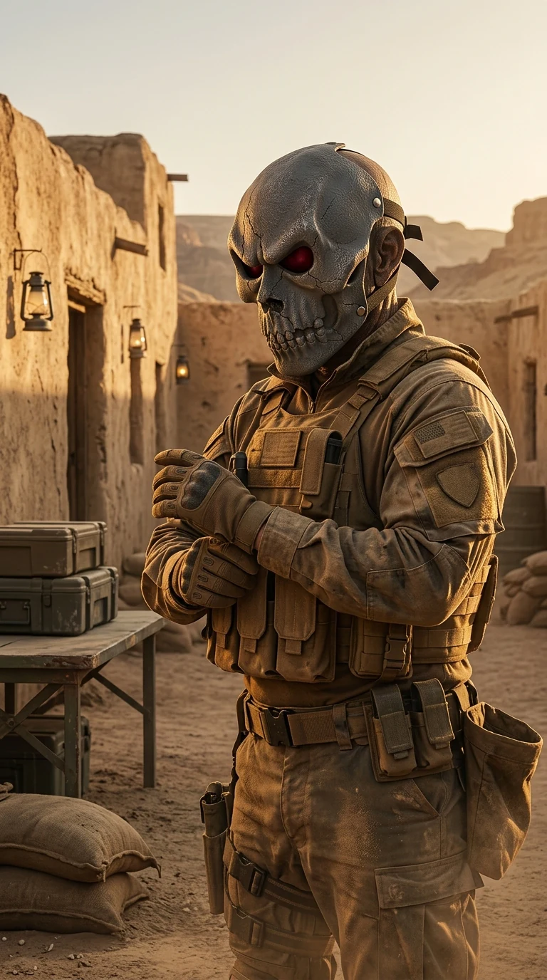 Desert Legion V Jason Demon Mask