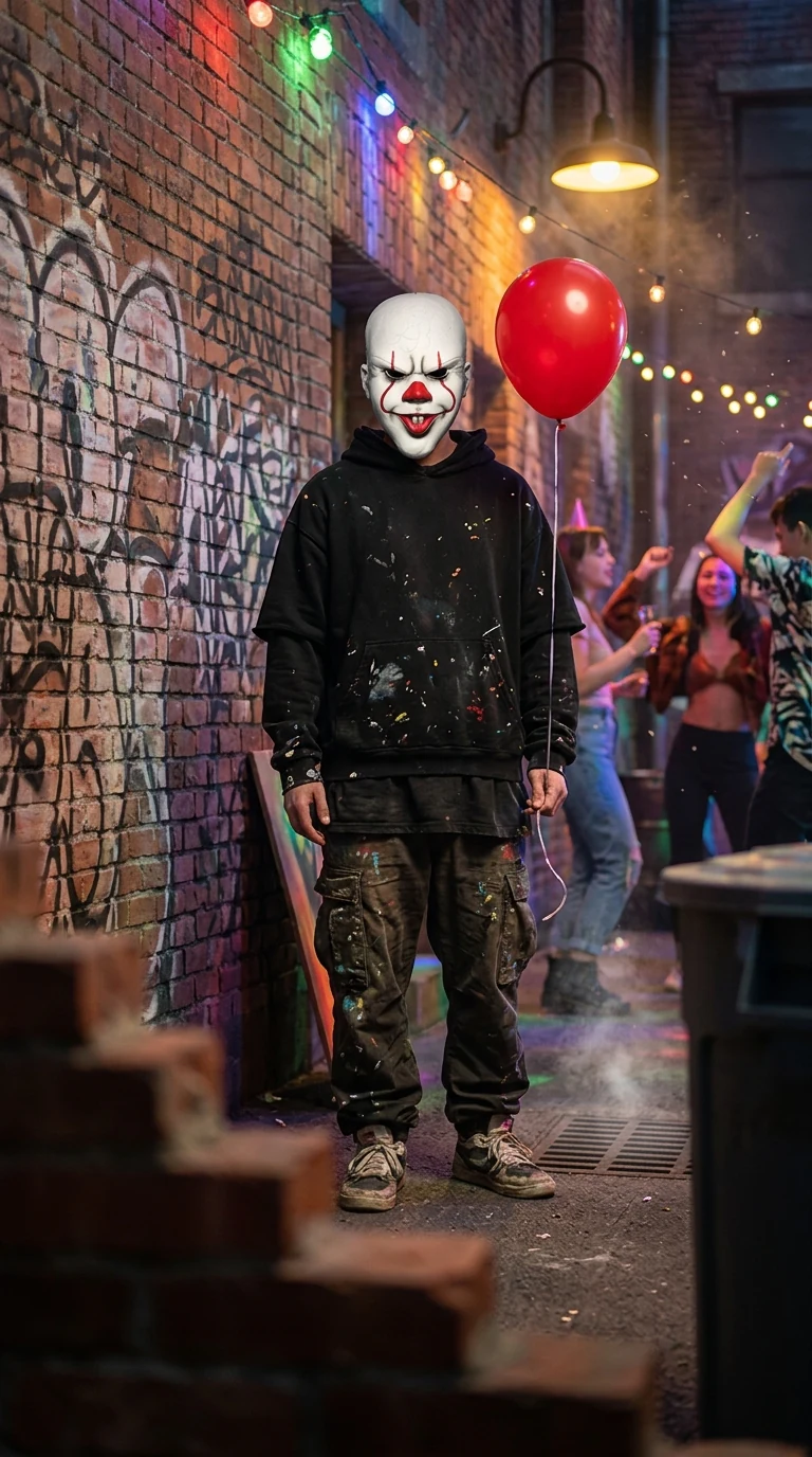 Street Dance Clown Party Mask