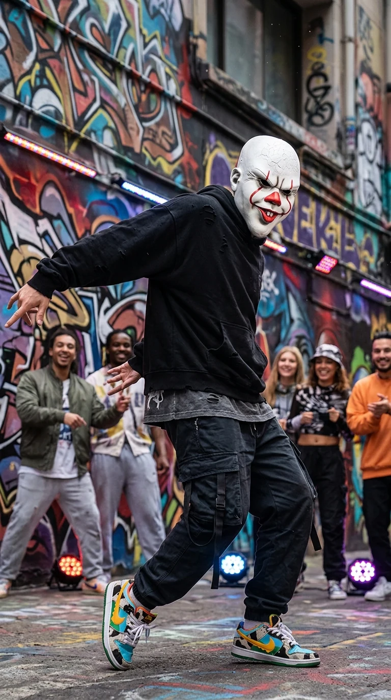 Street Dance Clown Party Mask