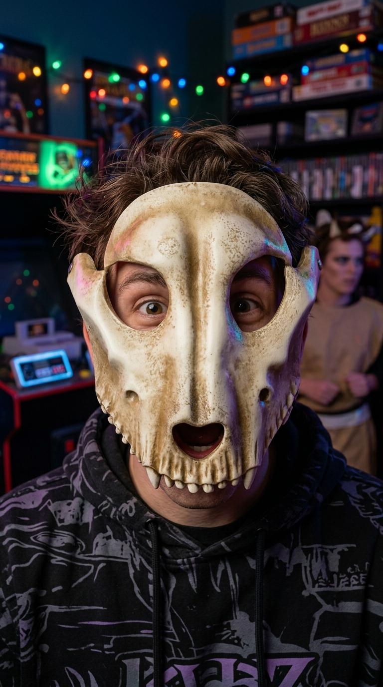 Bone Prank White Mask