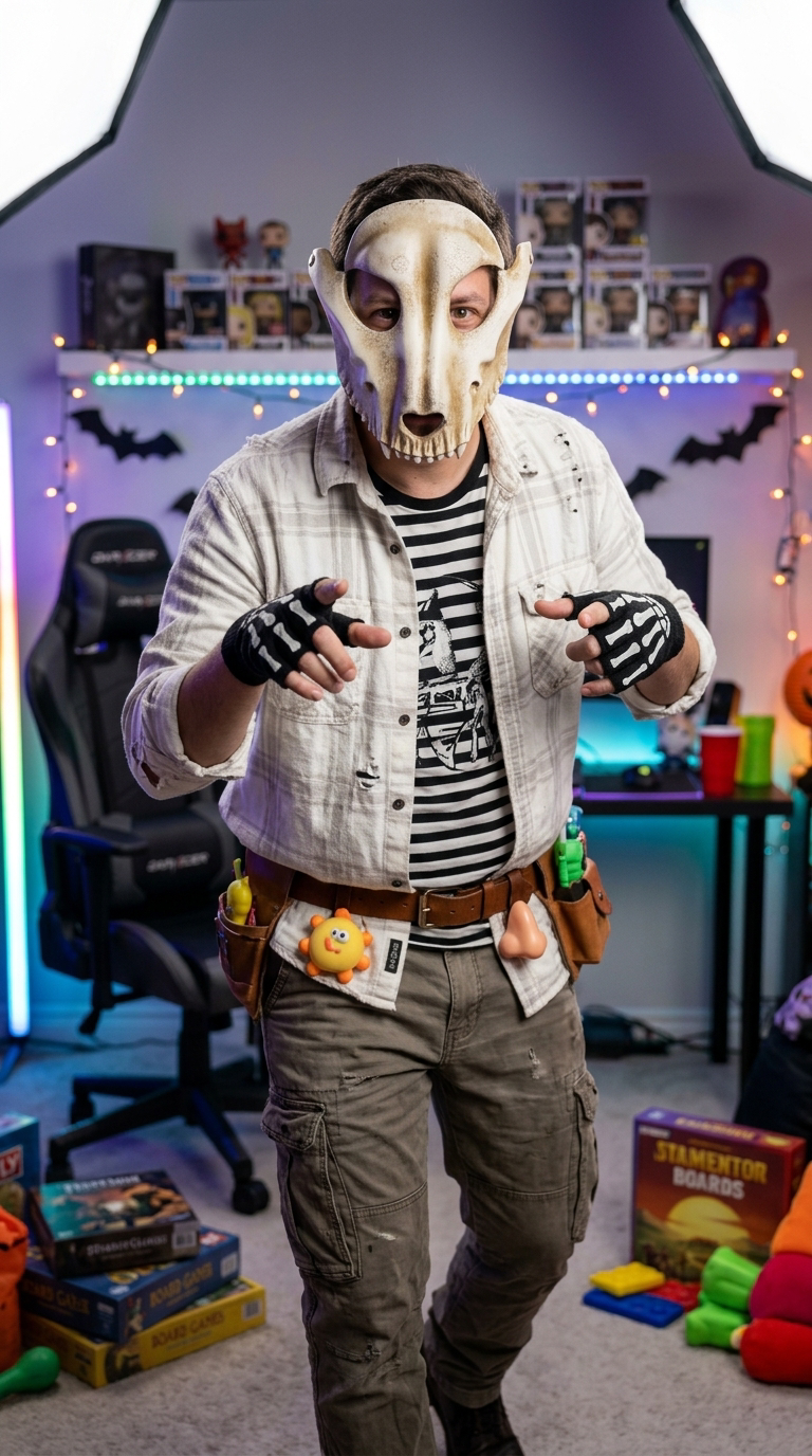 Bone Prank White Mask