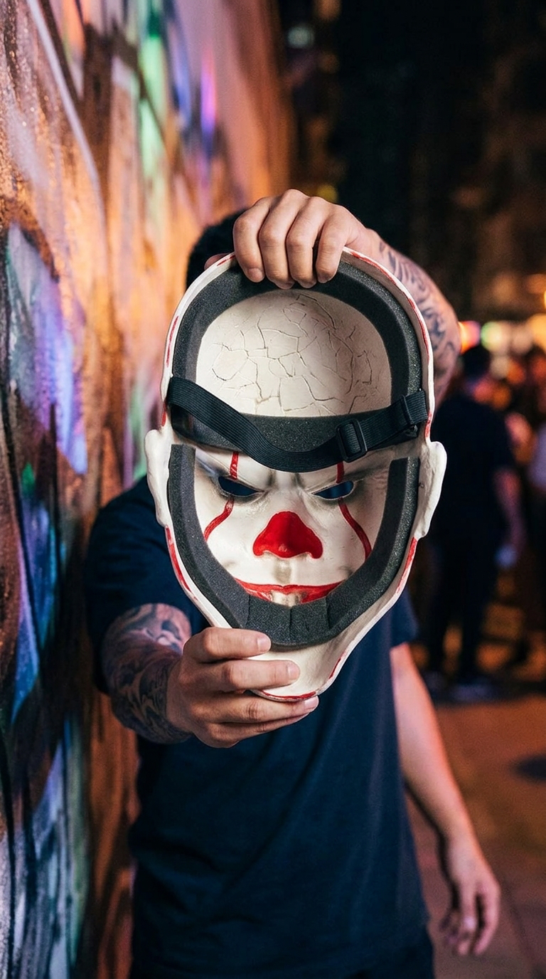 Street Dance Clown Party Mask