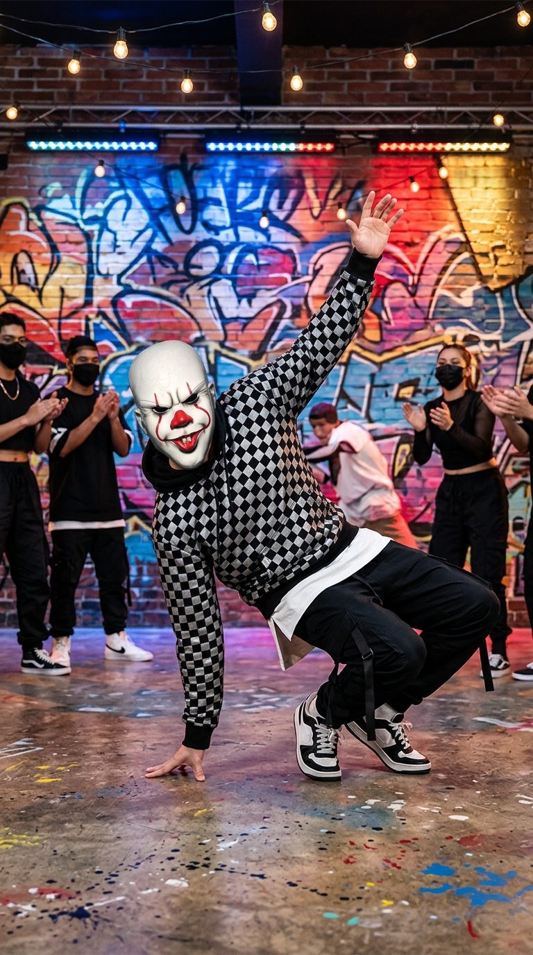 Street Dance Clown Party Mask