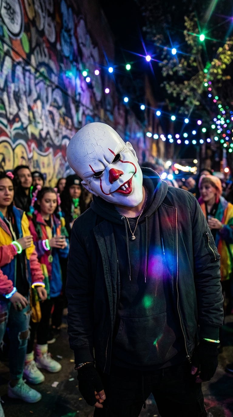 Street Dance Clown Party Mask